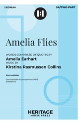 Amelia Flies SA choral sheet music cover